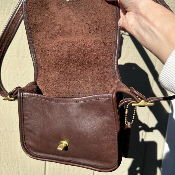 Vintage Coach Bag Legacy Small Flap 9965 Mahogany - Picture 7 of 10